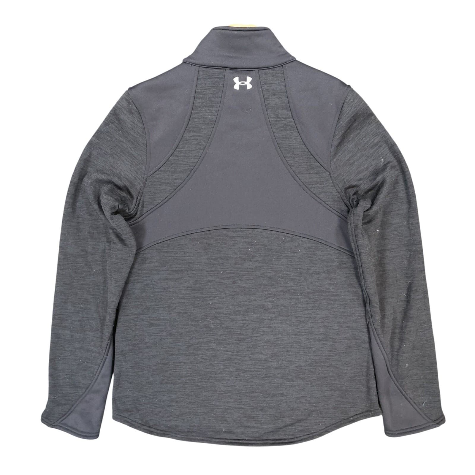 Under Armour ColdGear Quarter Zip Pullover Womens Medium Black Excellent Fitted - Thumbnail 2