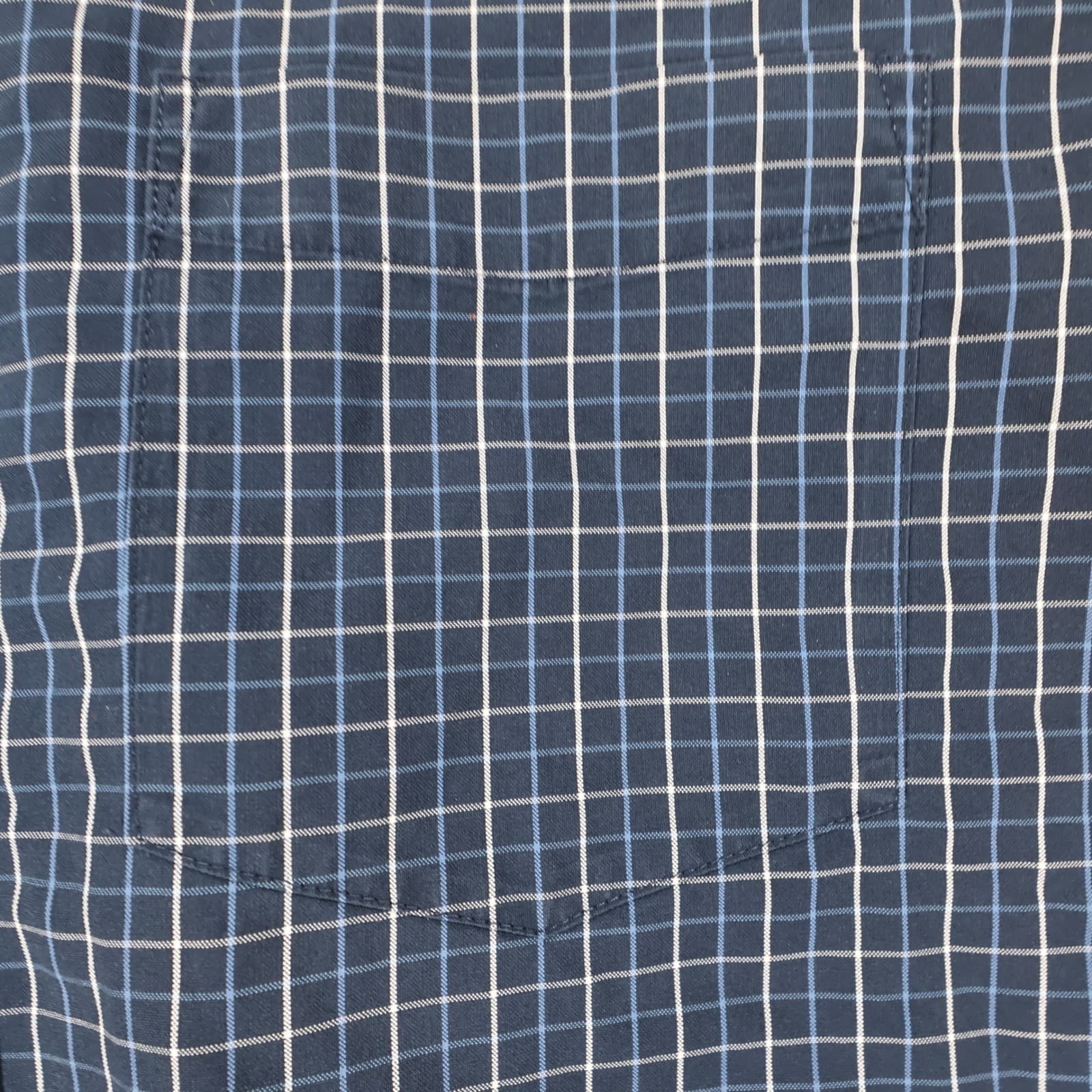 Eddie Bauer Button Down Mens M Blue Excellent Wrinkle Free Plaid - Thumbnail 14
