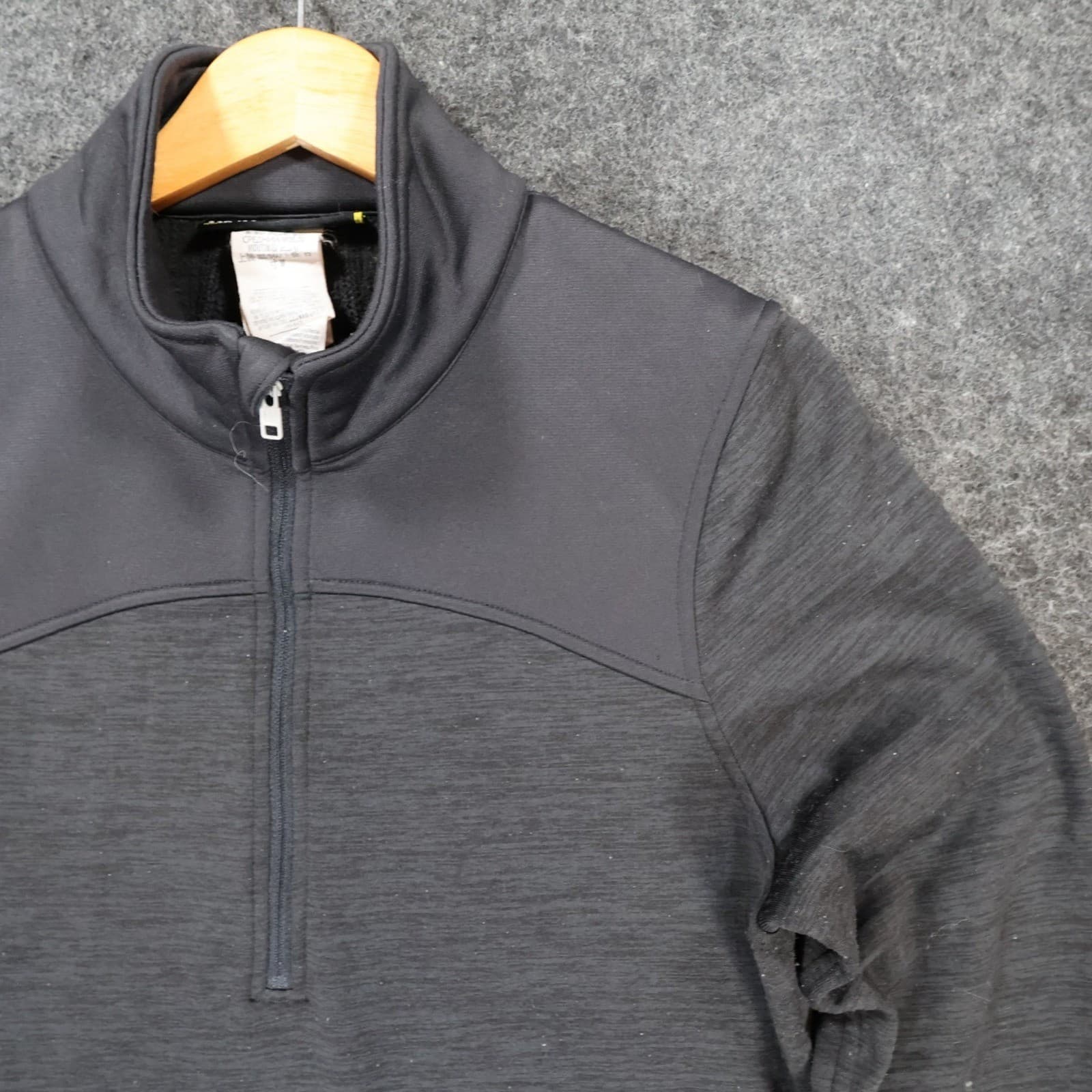 Under Armour ColdGear Quarter Zip Pullover Womens Medium Black Excellent Fitted - Thumbnail 10