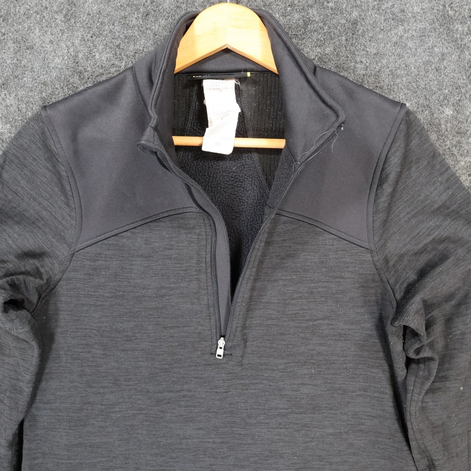 Under Armour ColdGear Quarter Zip Pullover Womens Medium Black Excellent Fitted - Thumbnail 9