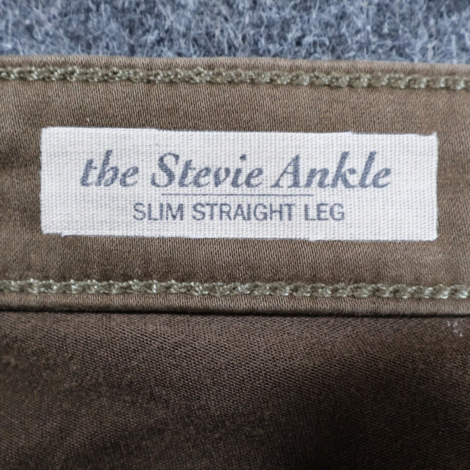 AG Adriano Goldschmied Stevie Ankle Womens 29R Brown Excellent Slim Straight Leg - Thumbnail 8