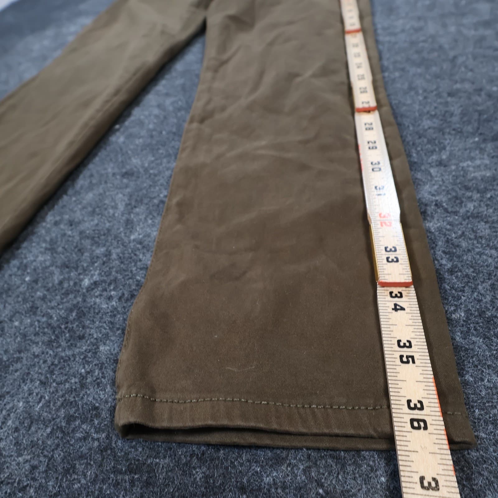 AG Adriano Goldschmied Stevie Ankle Womens 29R Brown Excellent Slim Straight Leg - Thumbnail 3