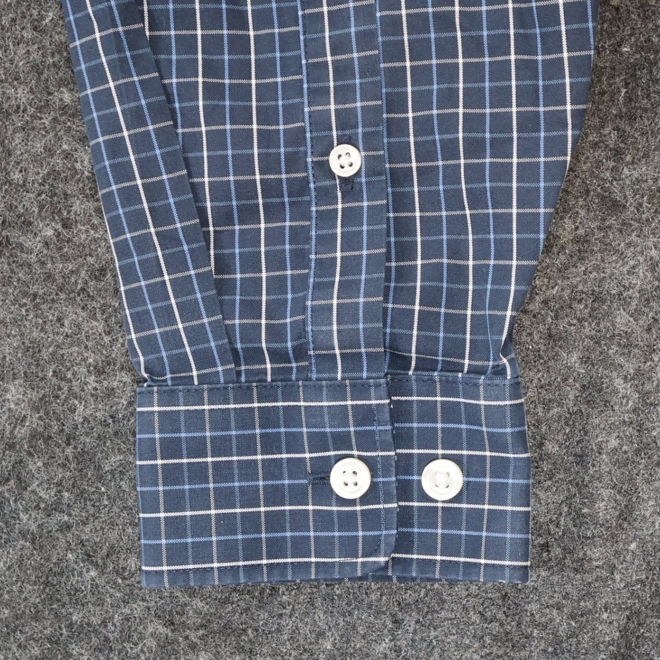 Eddie Bauer Button Down Mens M Blue Excellent Wrinkle Free Plaid - Thumbnail 13