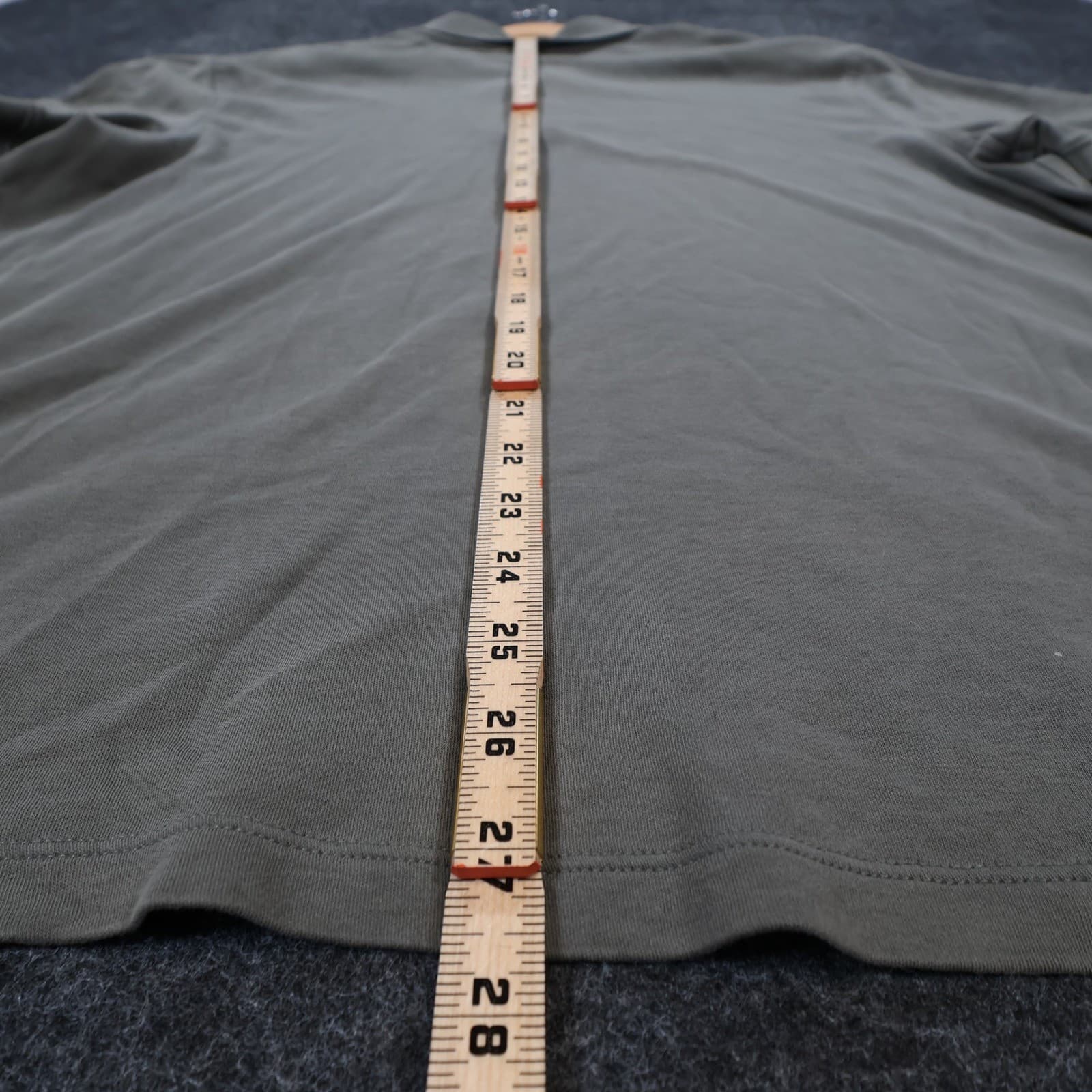 Calvin Klein Polo Mens XL Olive Green Excellent Liquid Cotton Short Sleeve - Thumbnail 5