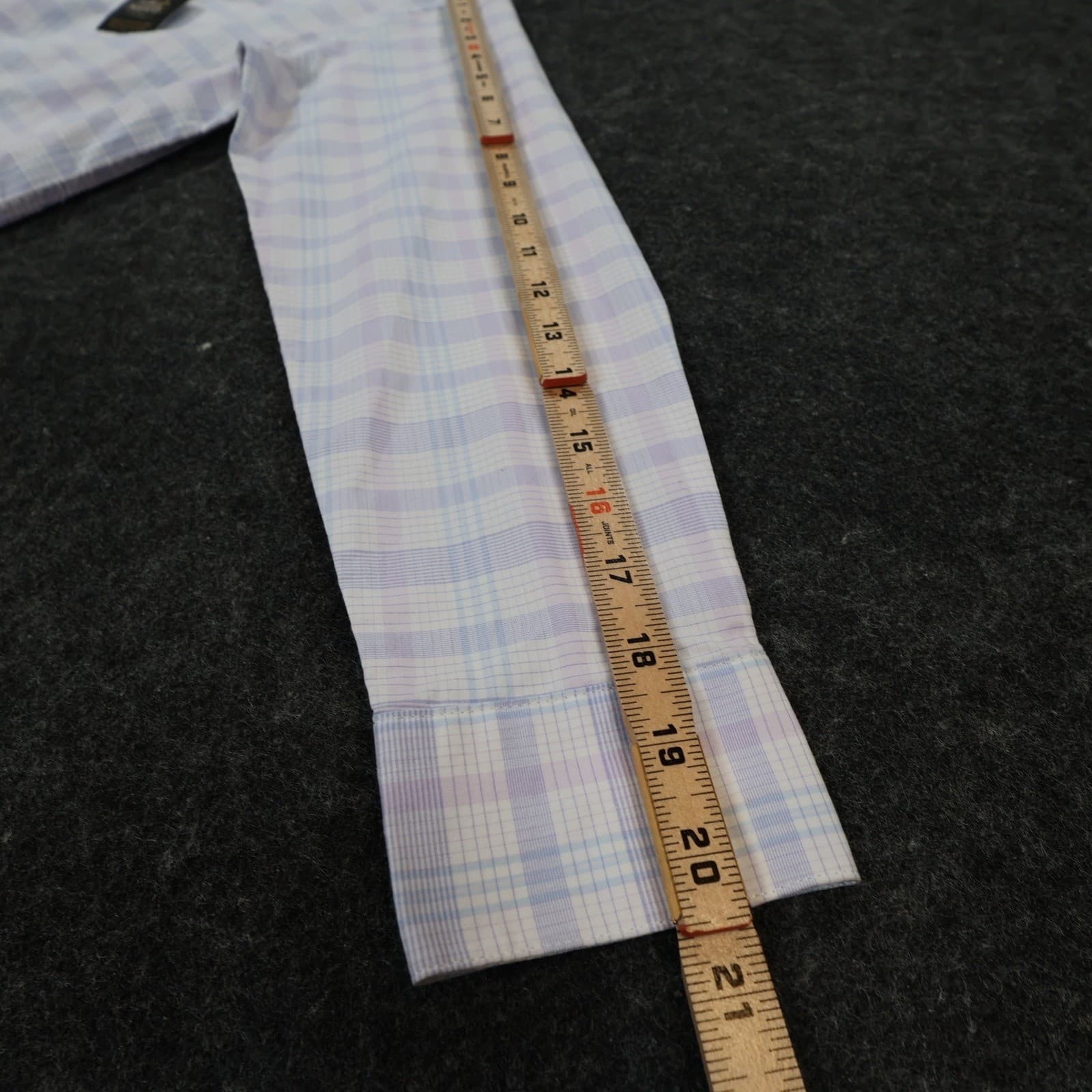 Calvin Klein Button Up Boys 12 Purple Excellent Plaid Long Sleeve - Thumbnail 4