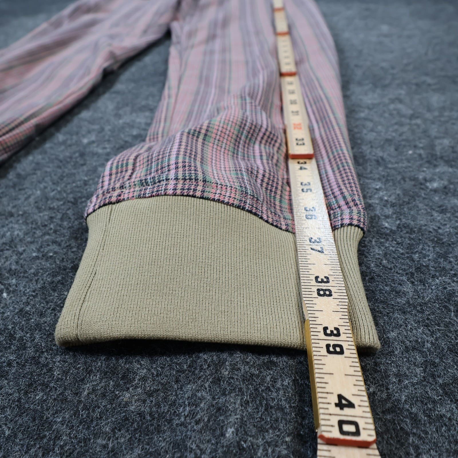 Houston White Joggers Womens S Pink Excellent Plaid Pattern - Thumbnail 3