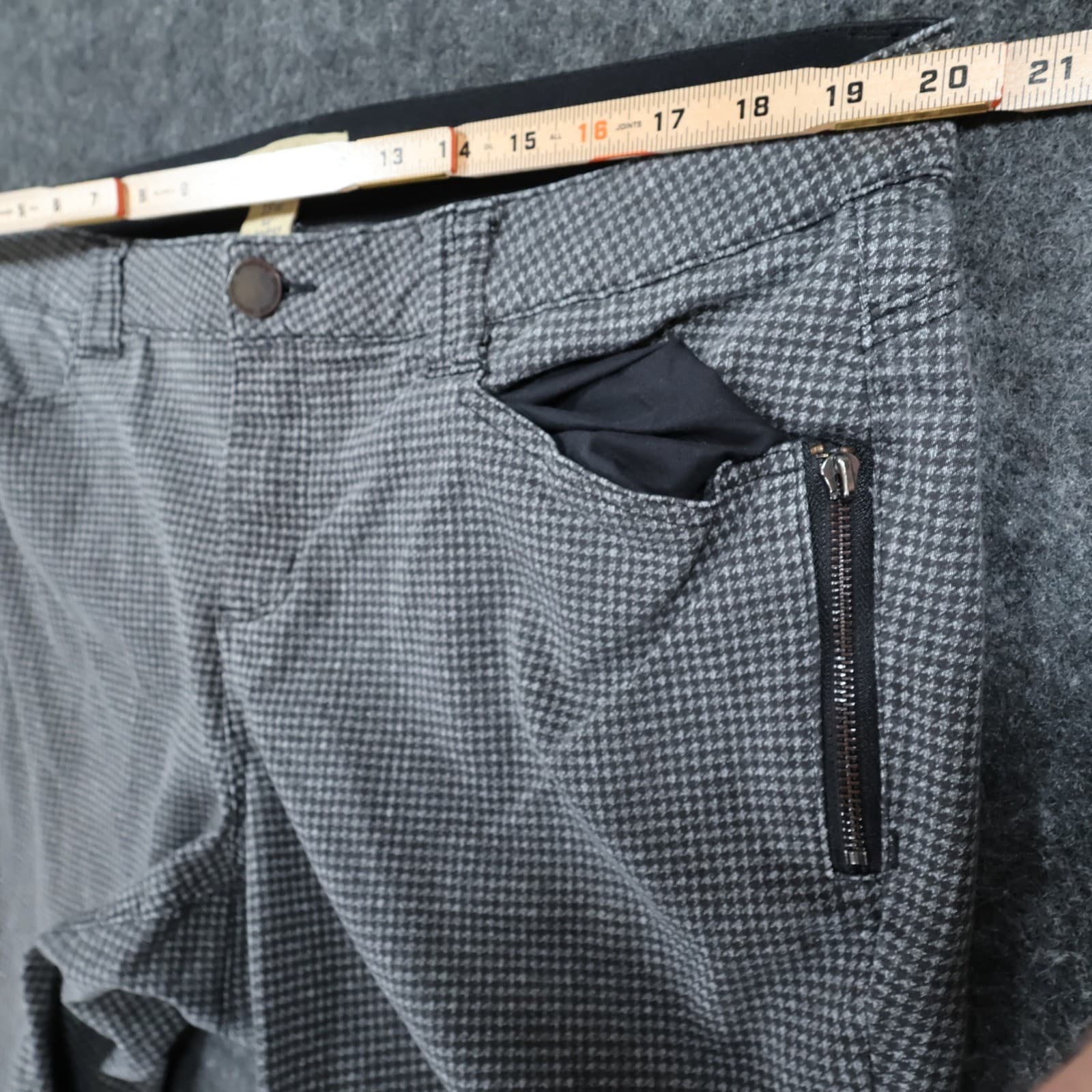 Democracy Ab Technology Pants Womens 18W Black Excellent Houndstooth Skinny - Thumbnail 6