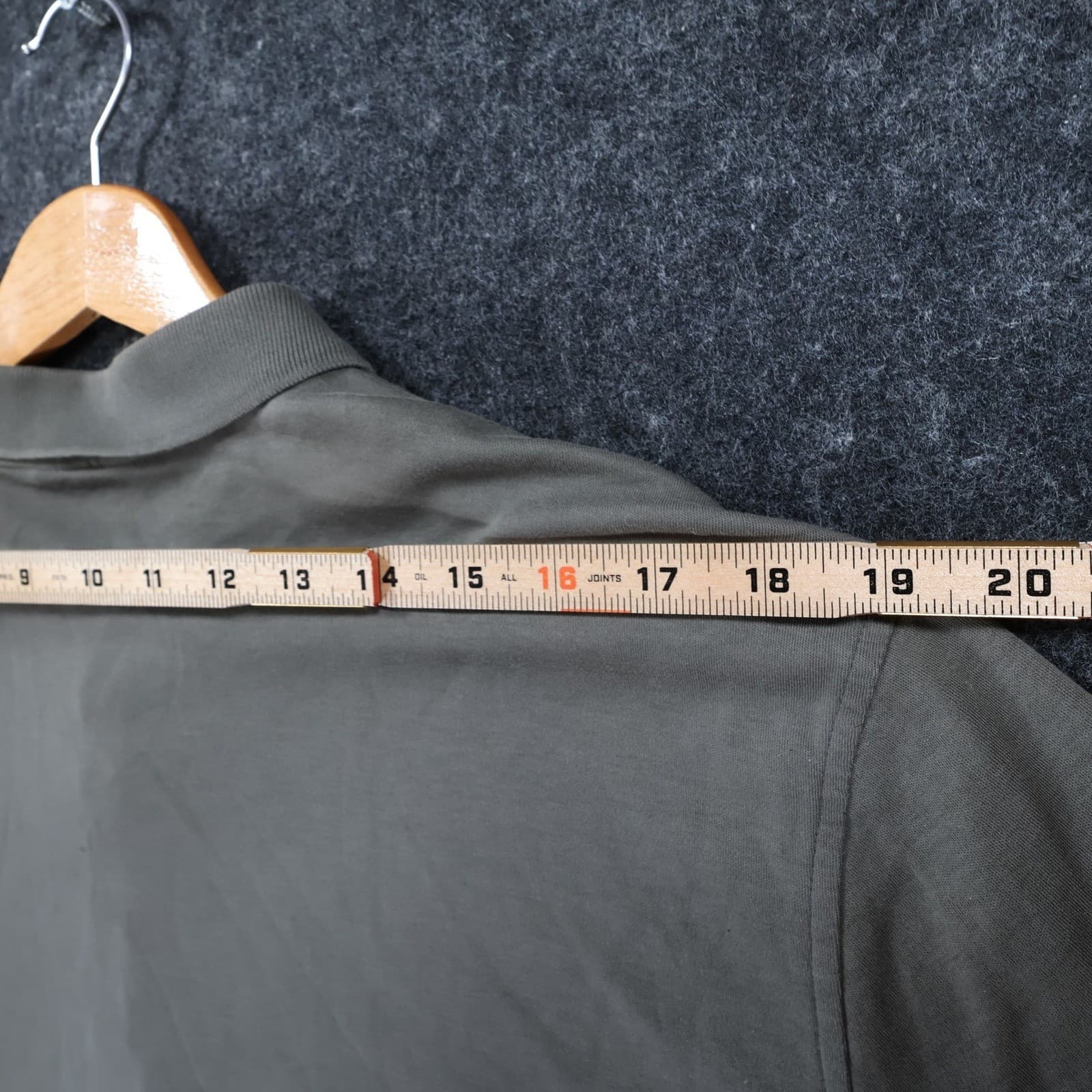 Calvin Klein Polo Mens XL Olive Green Excellent Liquid Cotton Short Sleeve - Thumbnail 6