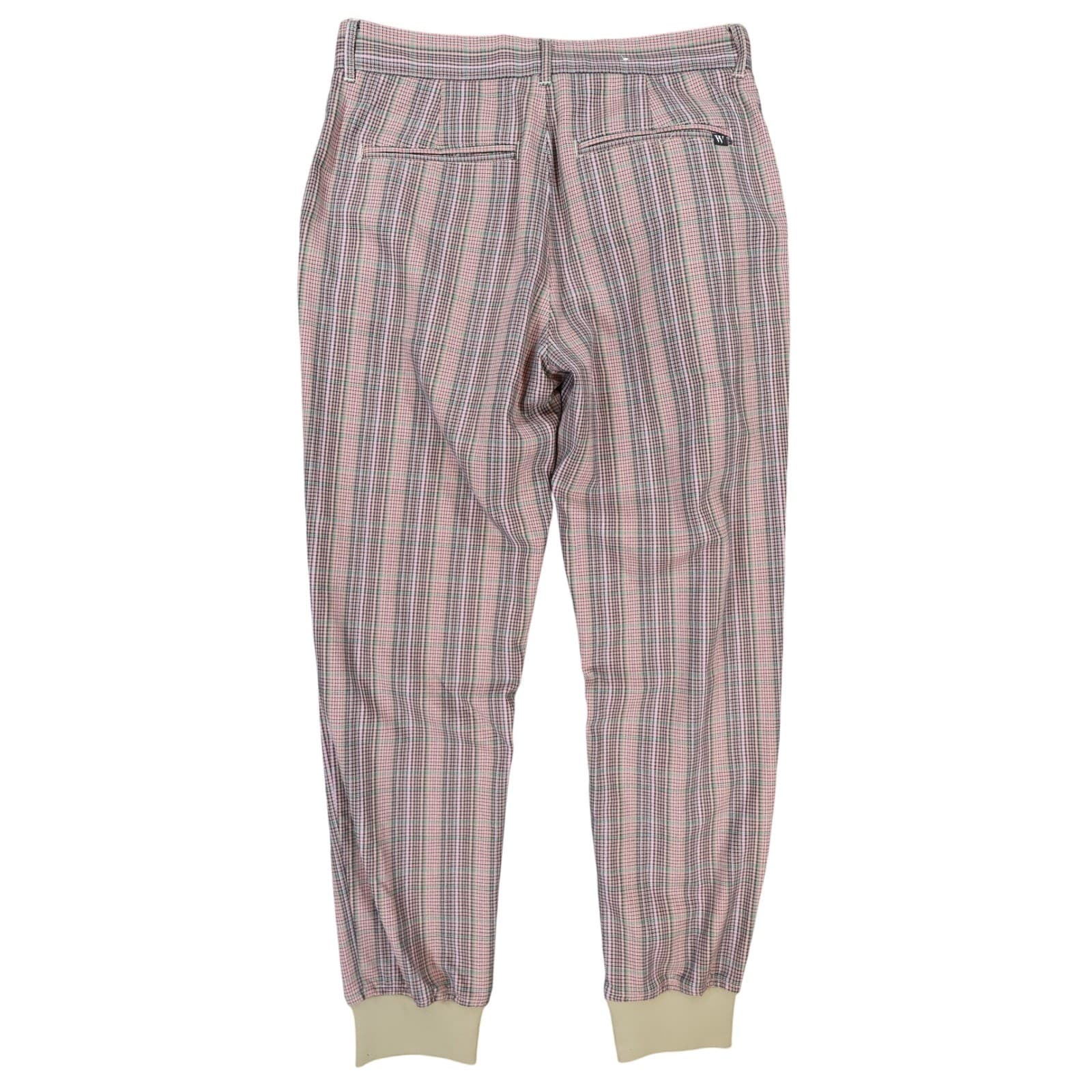 Houston White Joggers Womens S Pink Excellent Plaid Pattern - Thumbnail 2