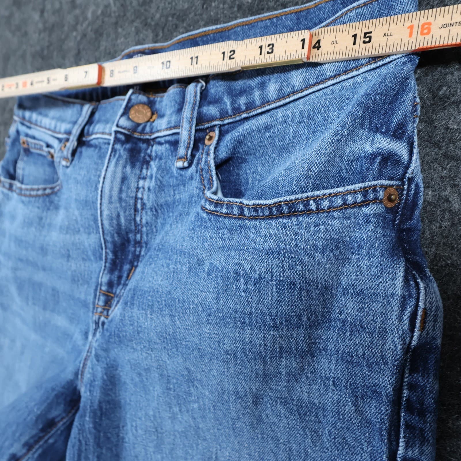 J.Crew Slim Boyfriend Womens 27 Blue Excellent Raw Hem Denim Jeans - Thumbnail 6