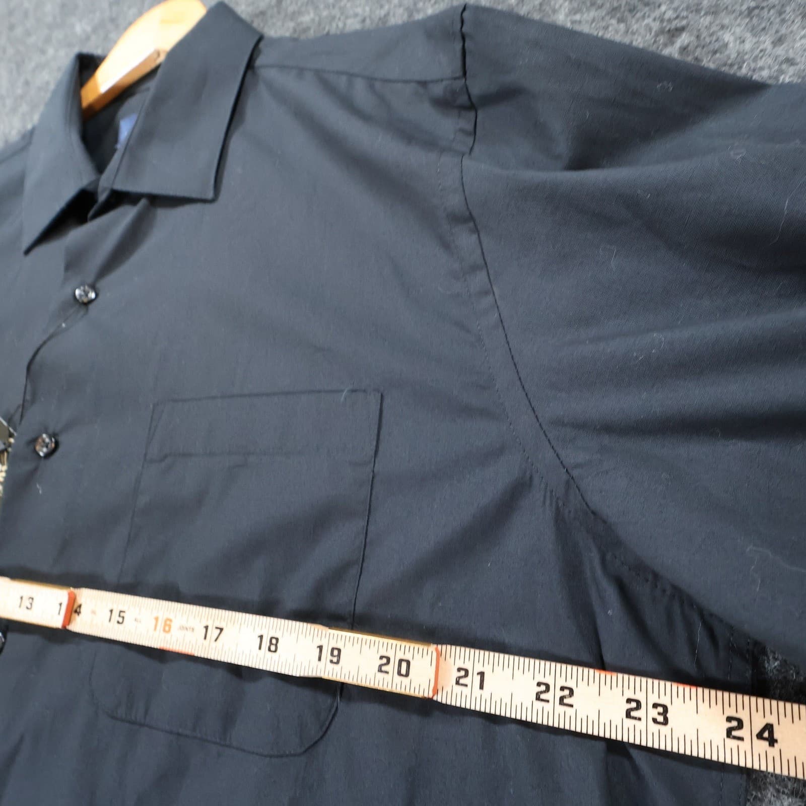 Thomas Stone Button Up Mens L Black Excellent Long Sleeve Solid - Thumbnail 3
