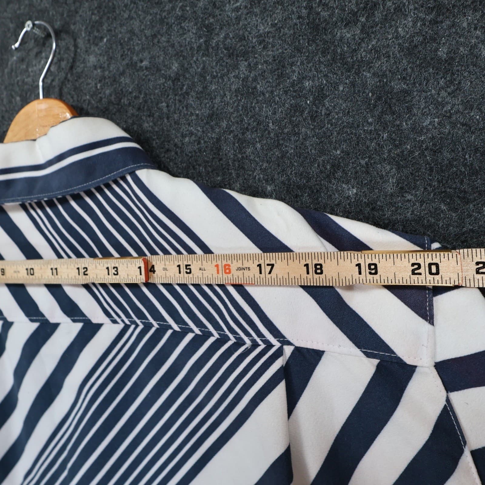 Montage Collection Button Down Mens XL Blue Excellent Striped Pattern - Thumbnail 6