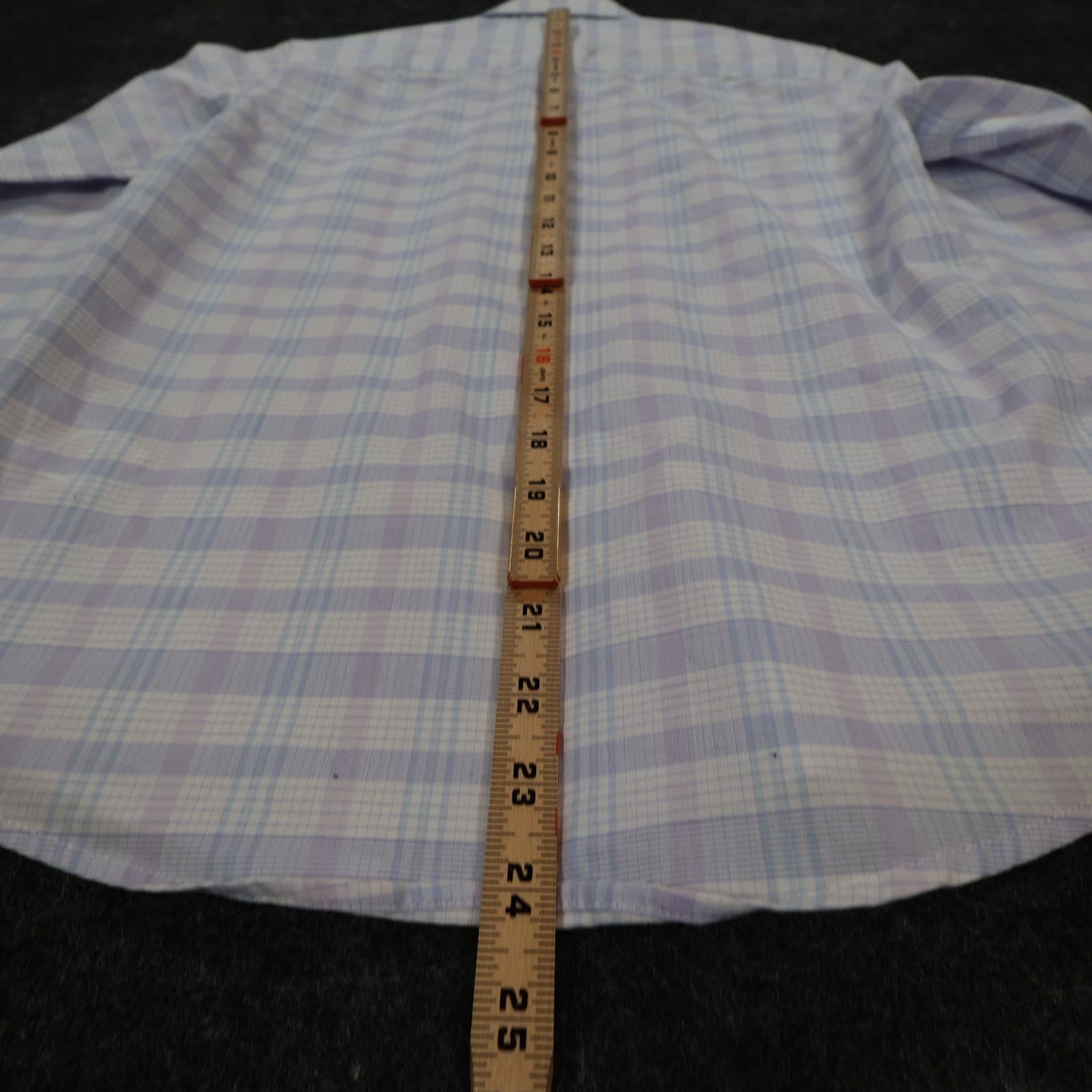 Calvin Klein Button Up Boys 12 Purple Excellent Plaid Long Sleeve - Thumbnail 5