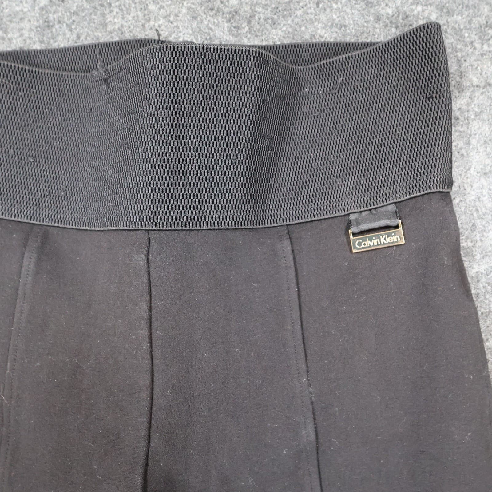 Calvin Klein Pants Womens XS Black Excellent Power Stretch Seamed Front - Thumbnail 11