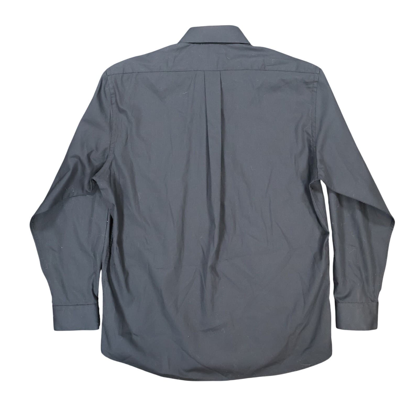 Thomas Stone Button Up Mens L Black Excellent Long Sleeve Solid - Thumbnail 2