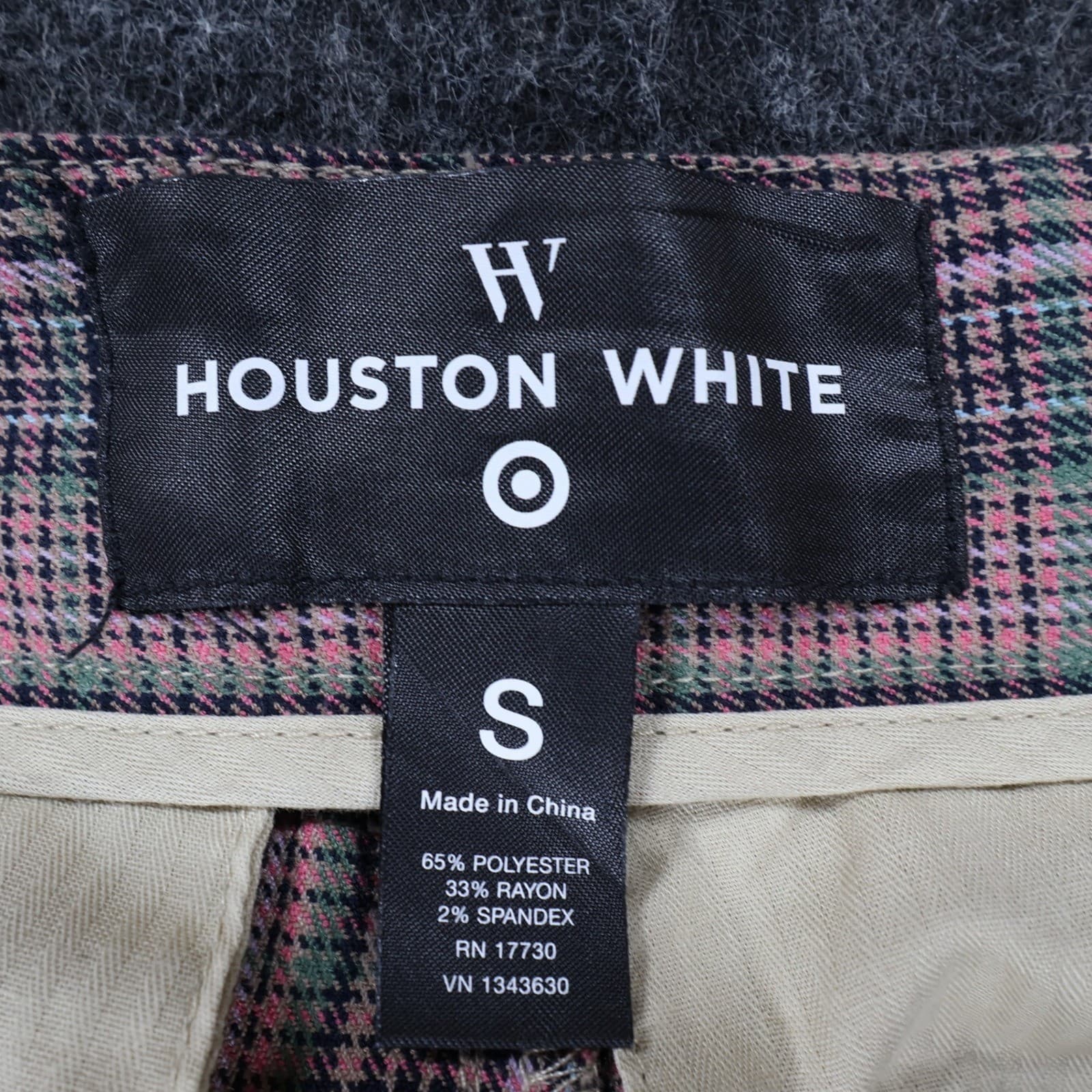 Houston White Joggers Womens S Pink Excellent Plaid Pattern - Thumbnail 7