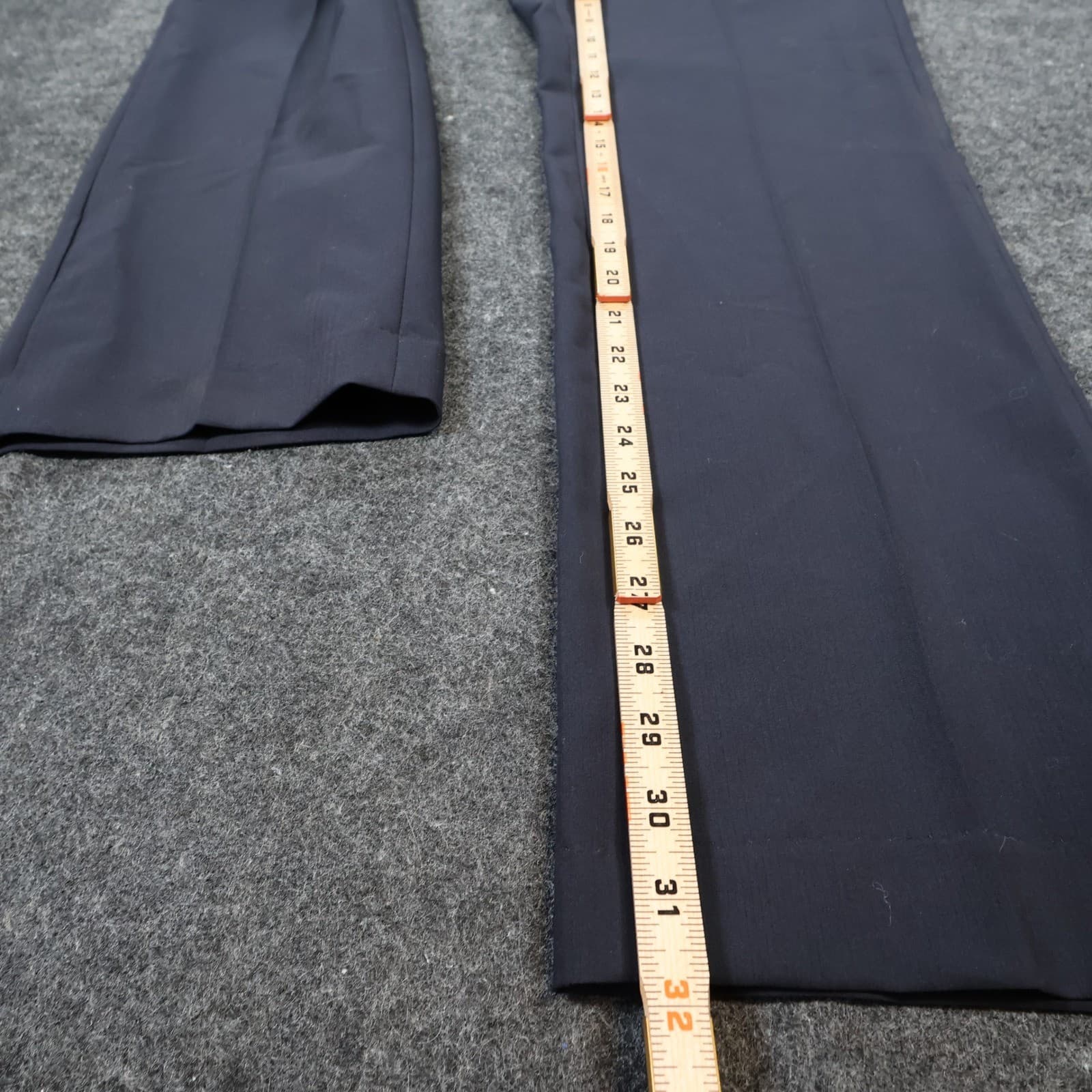 Nautica Dress Pants Mens 34W/32L Navy Blue Excellent Flat Front Stretch - Thumbnail 4