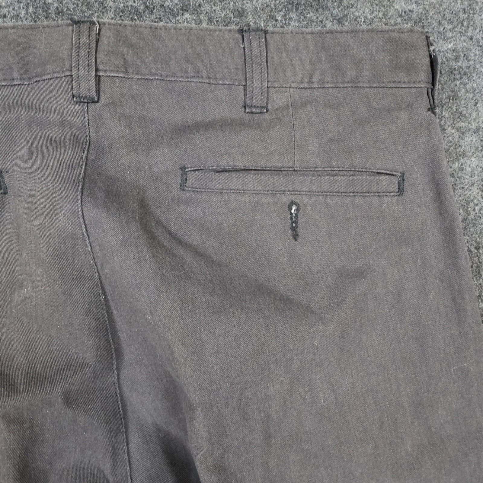 Puritan Pleated Chinos Mens 34x30 Black Excellent Pleated Trousers - Thumbnail 12