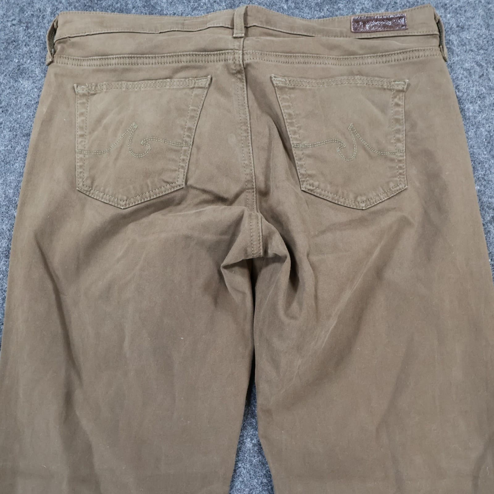 AG Adriano Goldschmied Stevie Ankle Womens 29R Brown Excellent Slim Straight Leg - Thumbnail 15