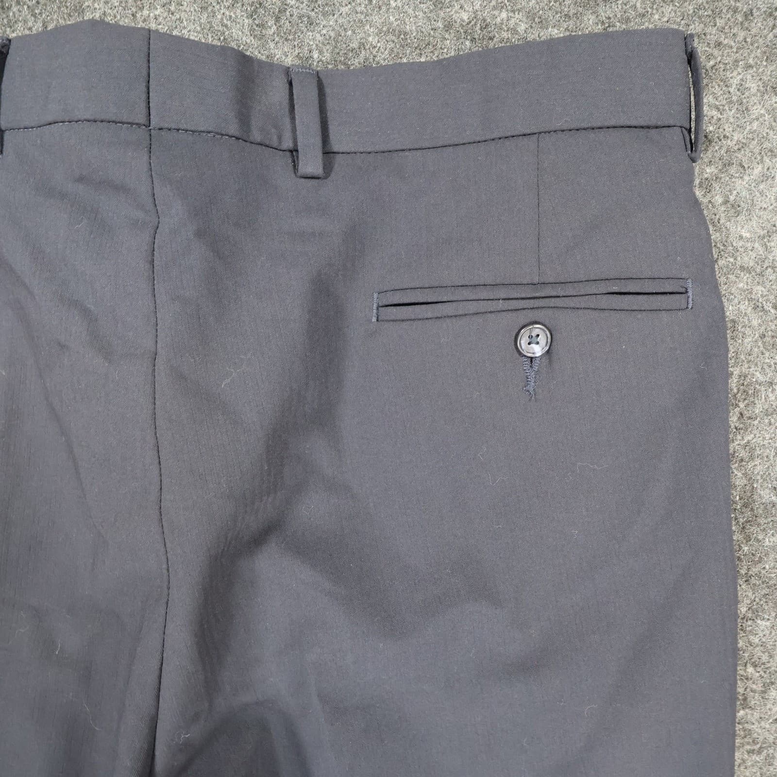 Nautica Dress Pants Mens 34W/32L Navy Blue Excellent Flat Front Stretch - Thumbnail 12