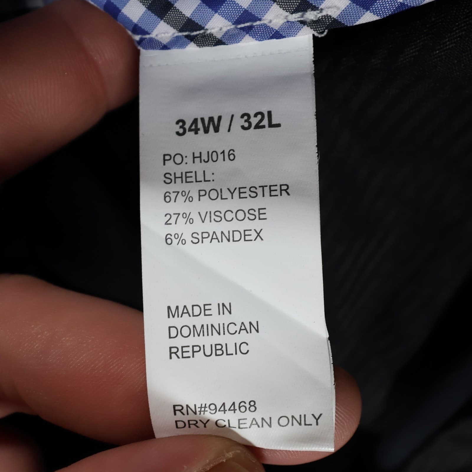 Nautica Dress Pants Mens 34W/32L Navy Blue Excellent Flat Front Stretch - Thumbnail 8