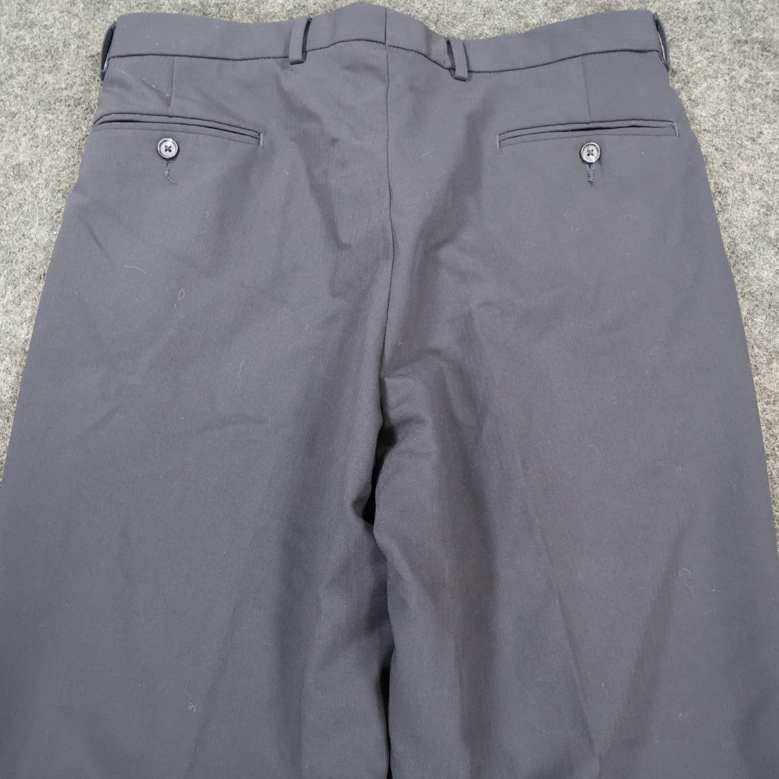 Nautica Dress Pants Mens 34W/32L Navy Blue Excellent Flat Front Stretch - Thumbnail 14