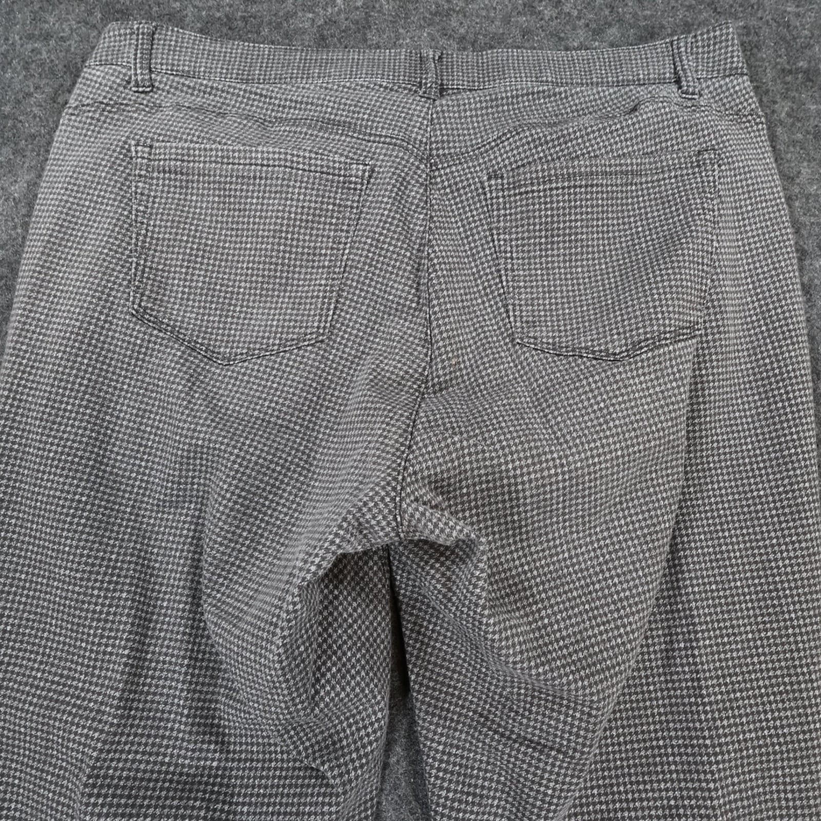 Democracy Ab Technology Pants Womens 18W Black Excellent Houndstooth Skinny - Thumbnail 14