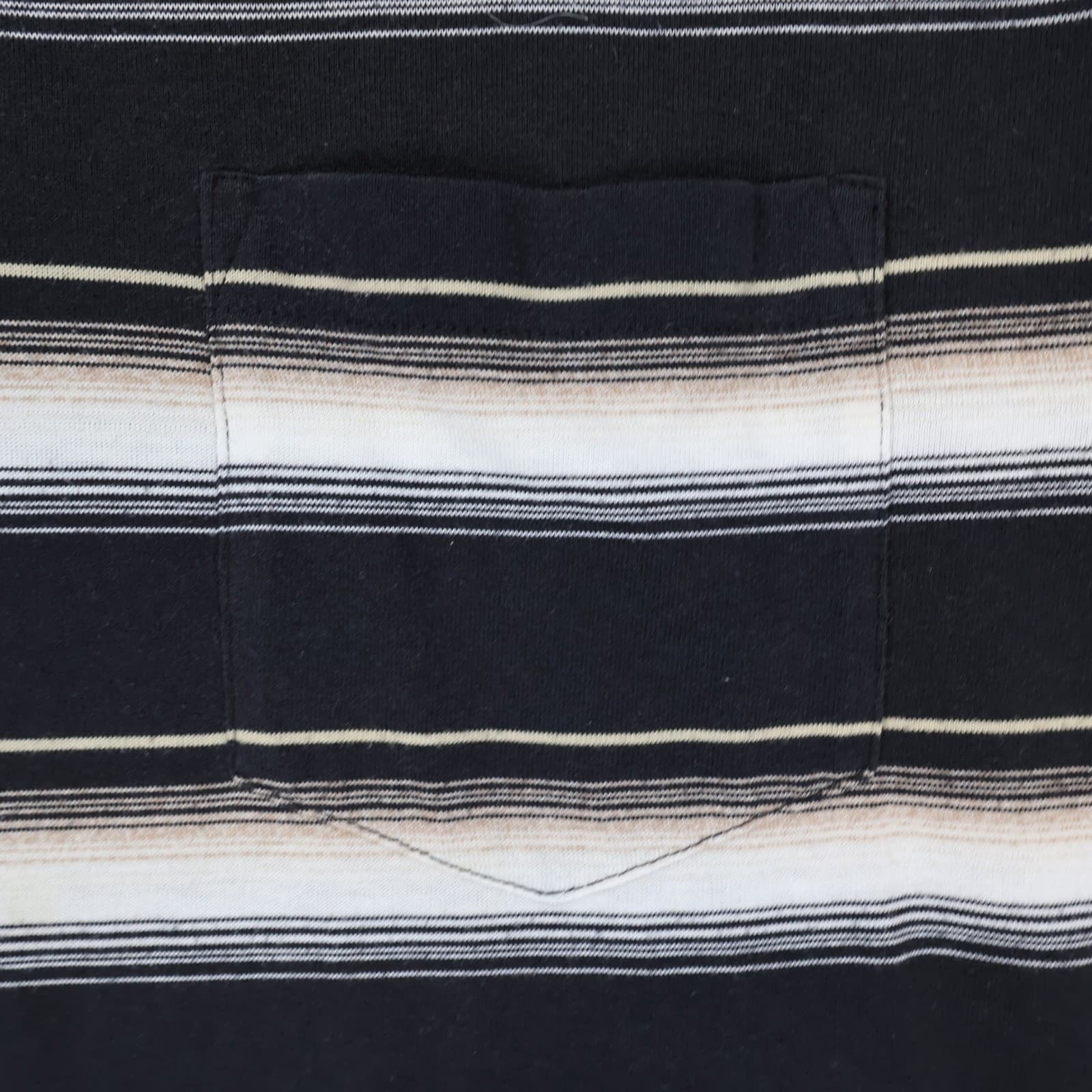 Towncraft Polo Mens XLT Black Excellent Striped Pocket Short Sleeve - Thumbnail 11