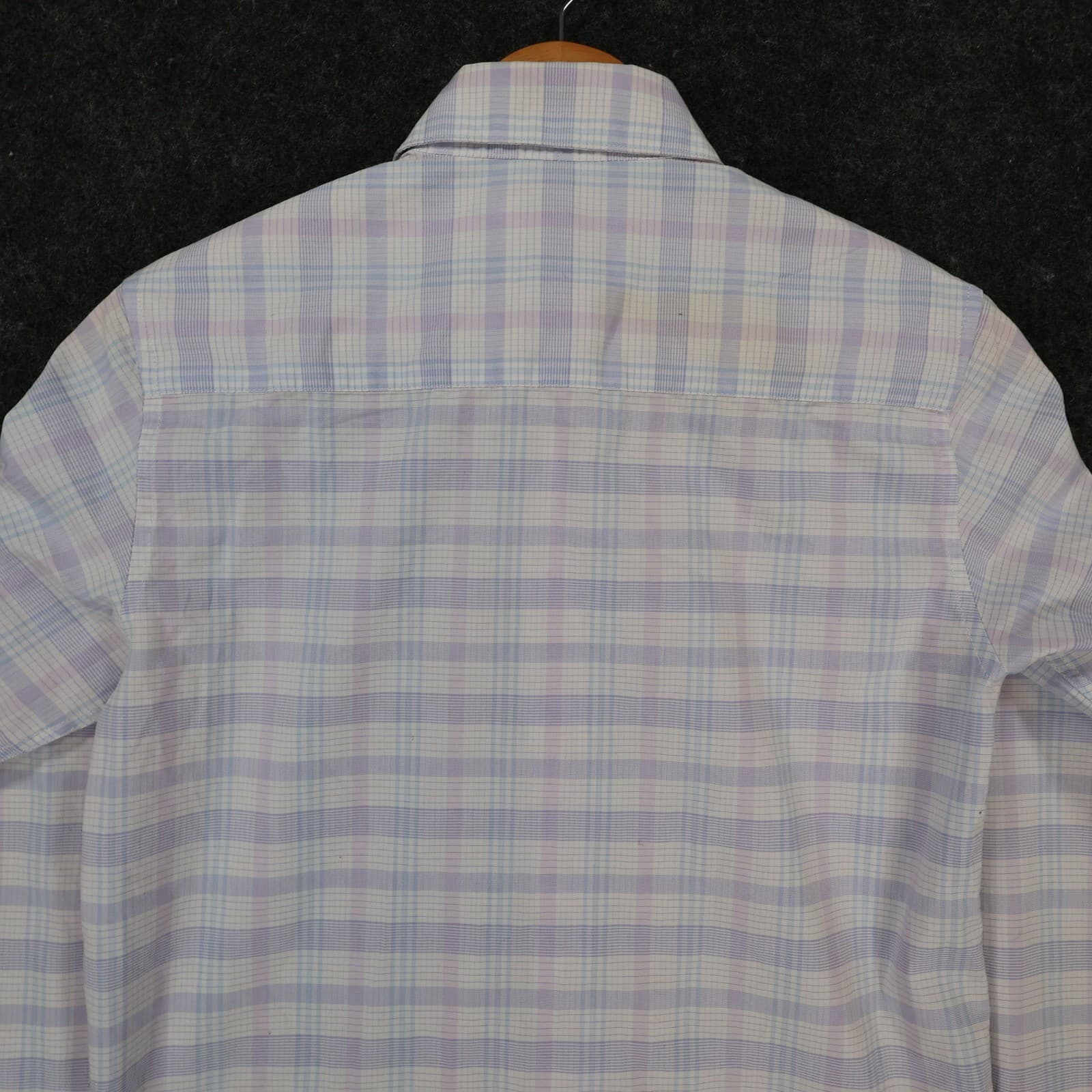 Calvin Klein Button Up Boys 12 Purple Excellent Plaid Long Sleeve - Thumbnail 10