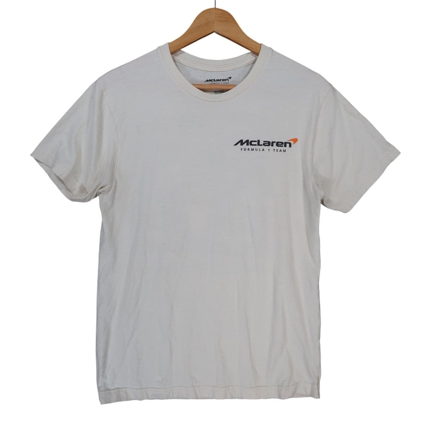 McLaren T Shirt Mens Small White Excellent Formula 1 Racing Graphic Tee - Thumbnail 2