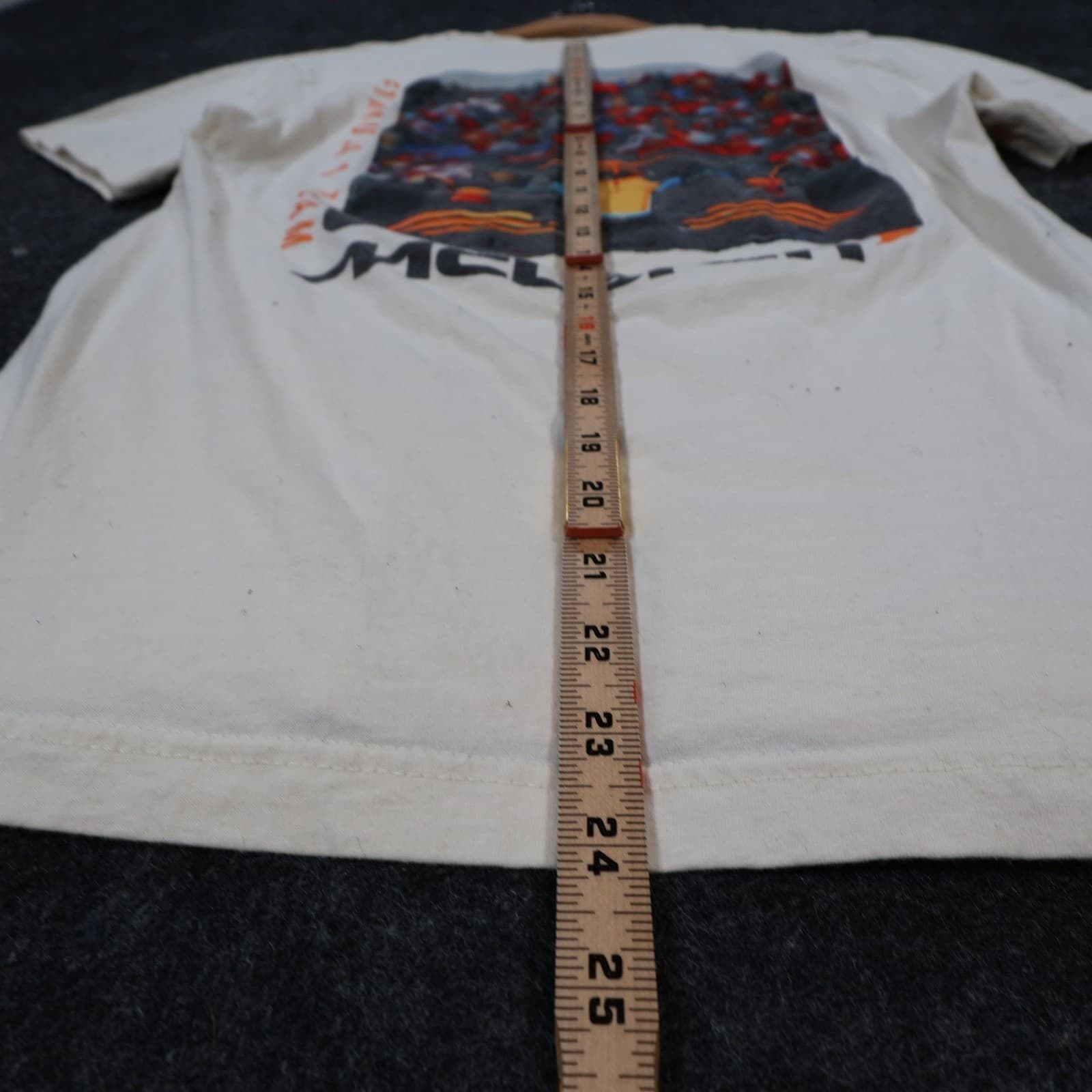 McLaren T Shirt Mens Small White Excellent Formula 1 Racing Graphic Tee - Thumbnail 5