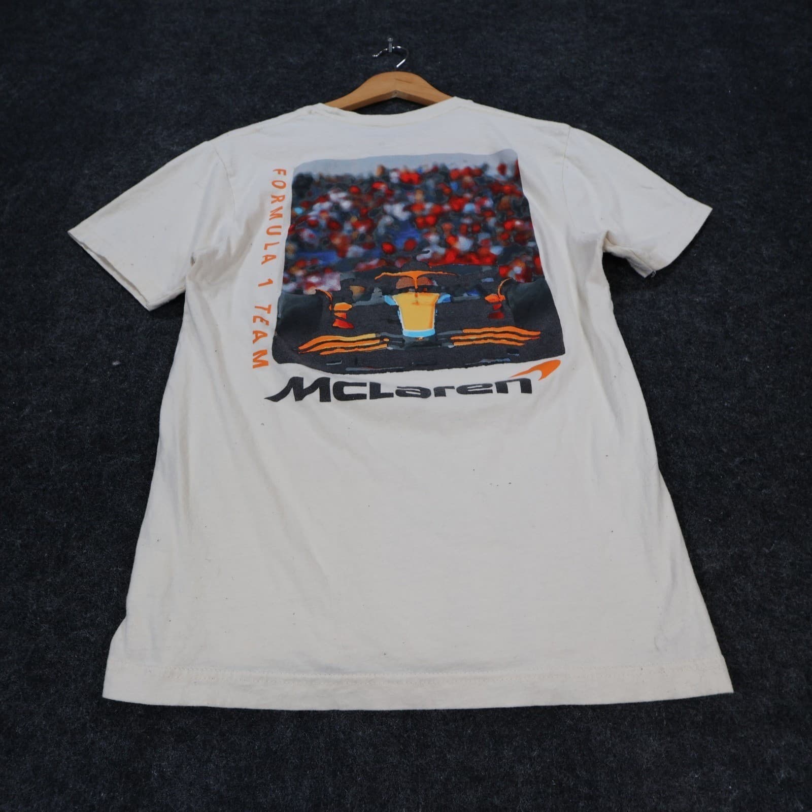 McLaren T Shirt Mens Small White Excellent Formula 1 Racing Graphic Tee - Thumbnail 12