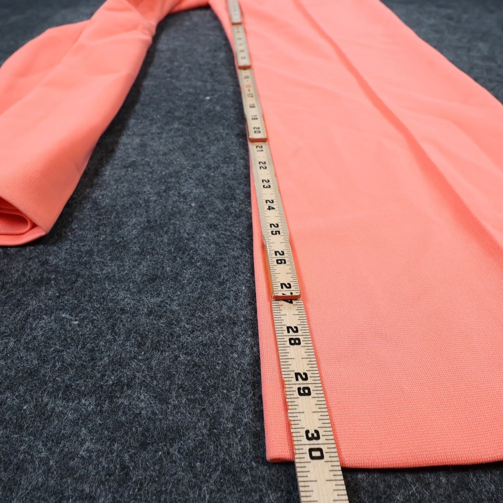 Trissi Pants Women 12 Coral New Vintage Magic Waist Double Knit 1972 - Thumbnail 4