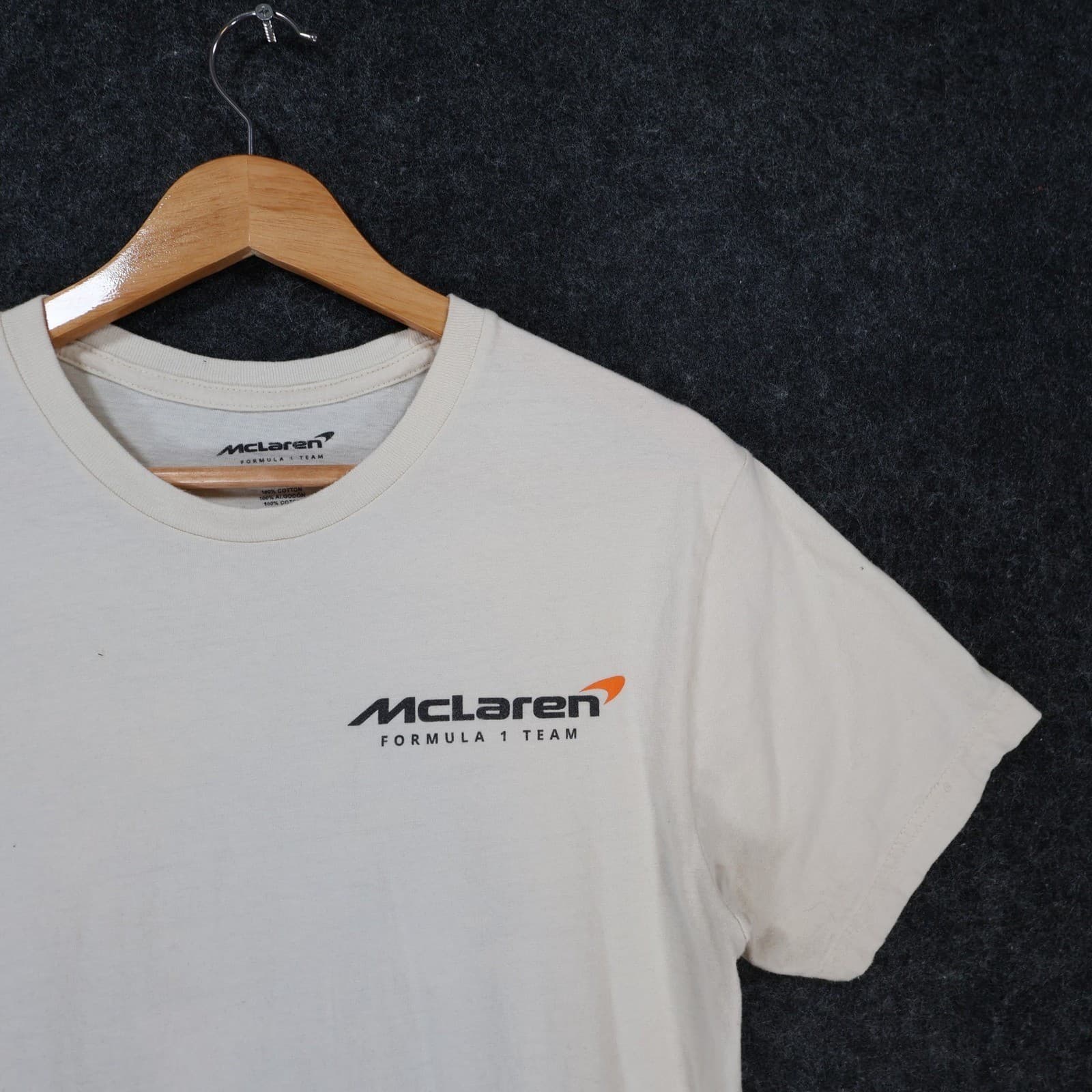 McLaren T Shirt Mens Small White Excellent Formula 1 Racing Graphic Tee - Thumbnail 9