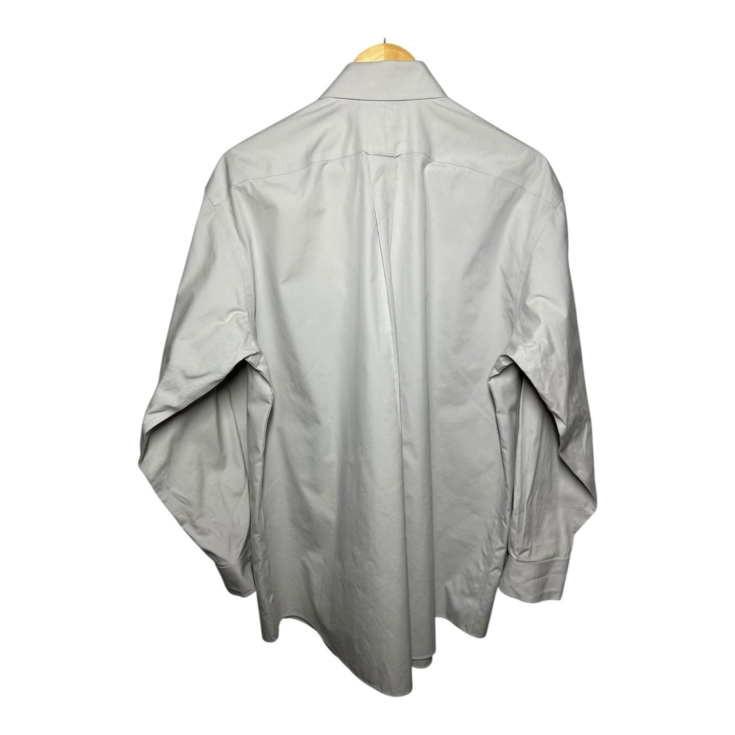 Gold Label Roundtree & Yorke Men's Grey Non-Iron Dress Shirt Large 16-33 - Thumbnail 3