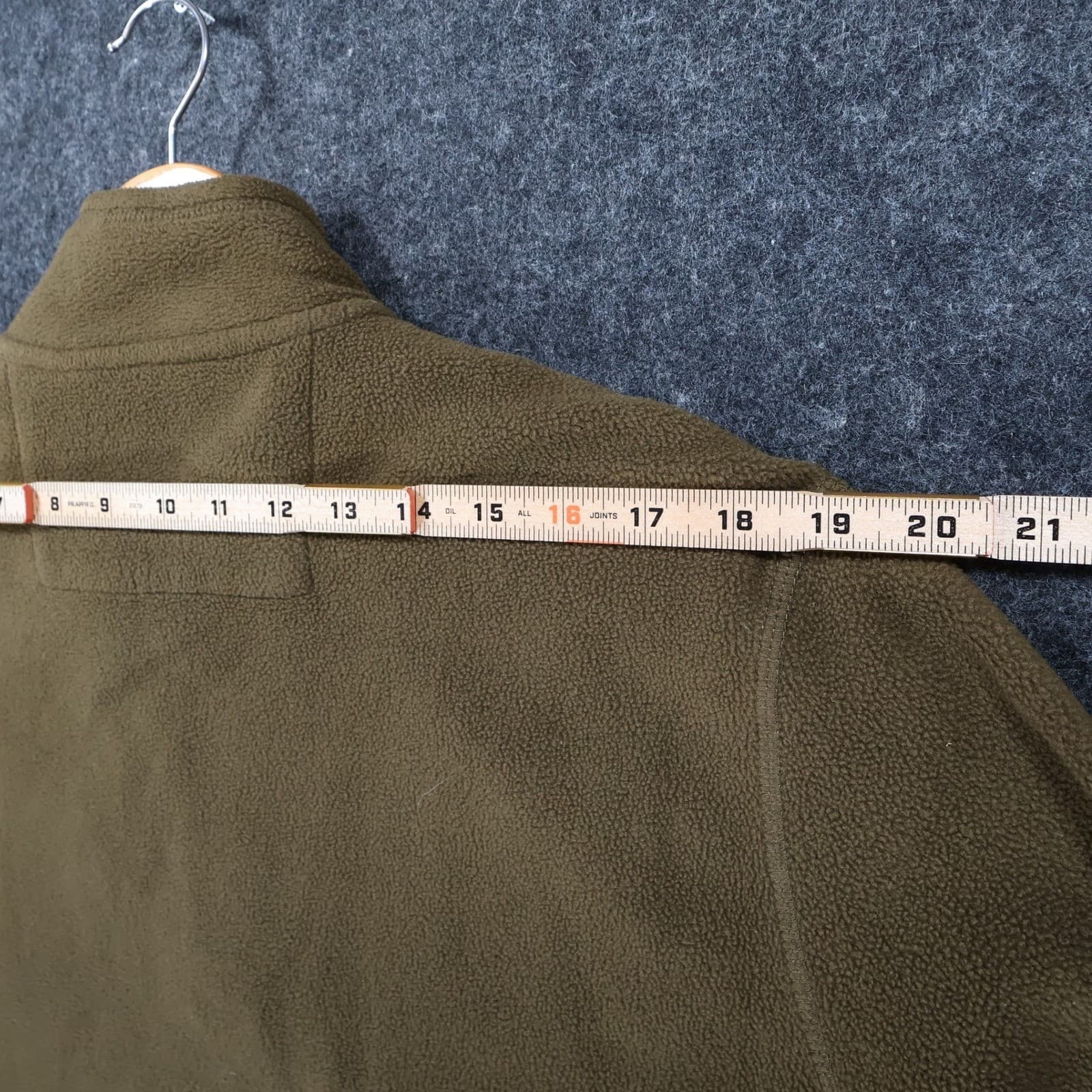 Chaps Quarter Zip Pullover Mens XL Brown Excellent Fleece Sweater - Thumbnail 6