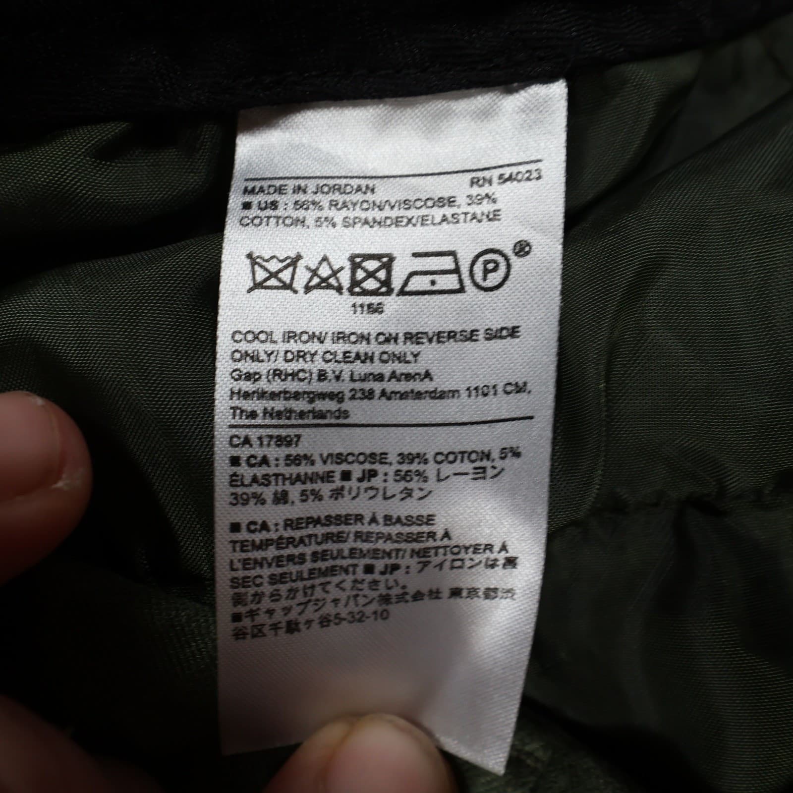 Banana Republic Pants Womens 4 Green Excellent Chino Trousers - Thumbnail 8