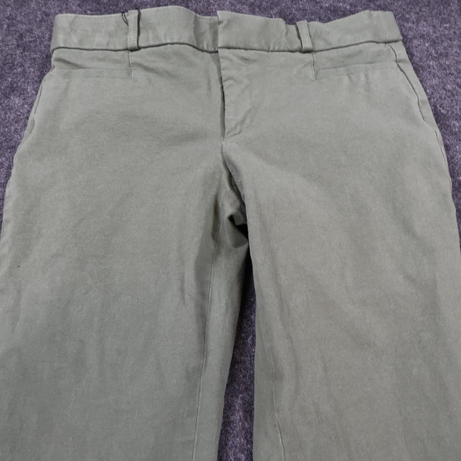 Banana Republic Pants Womens 4 Green Excellent Chino Trousers - Thumbnail 11