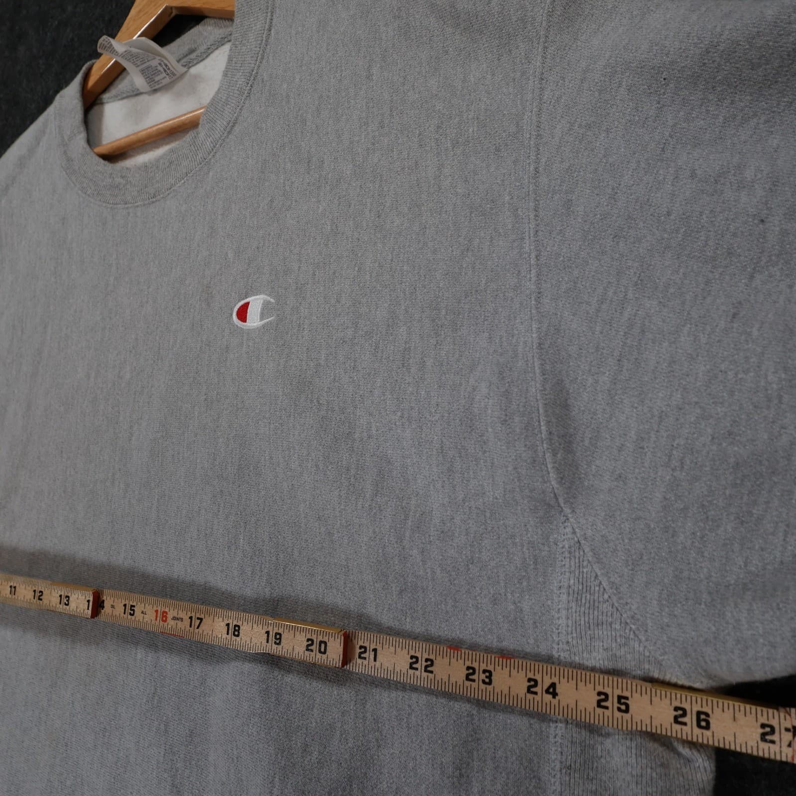 Champion Reverse Weave Sweatshirt Mens XL Grey Excellent GF70 Pullover - Thumbnail 3