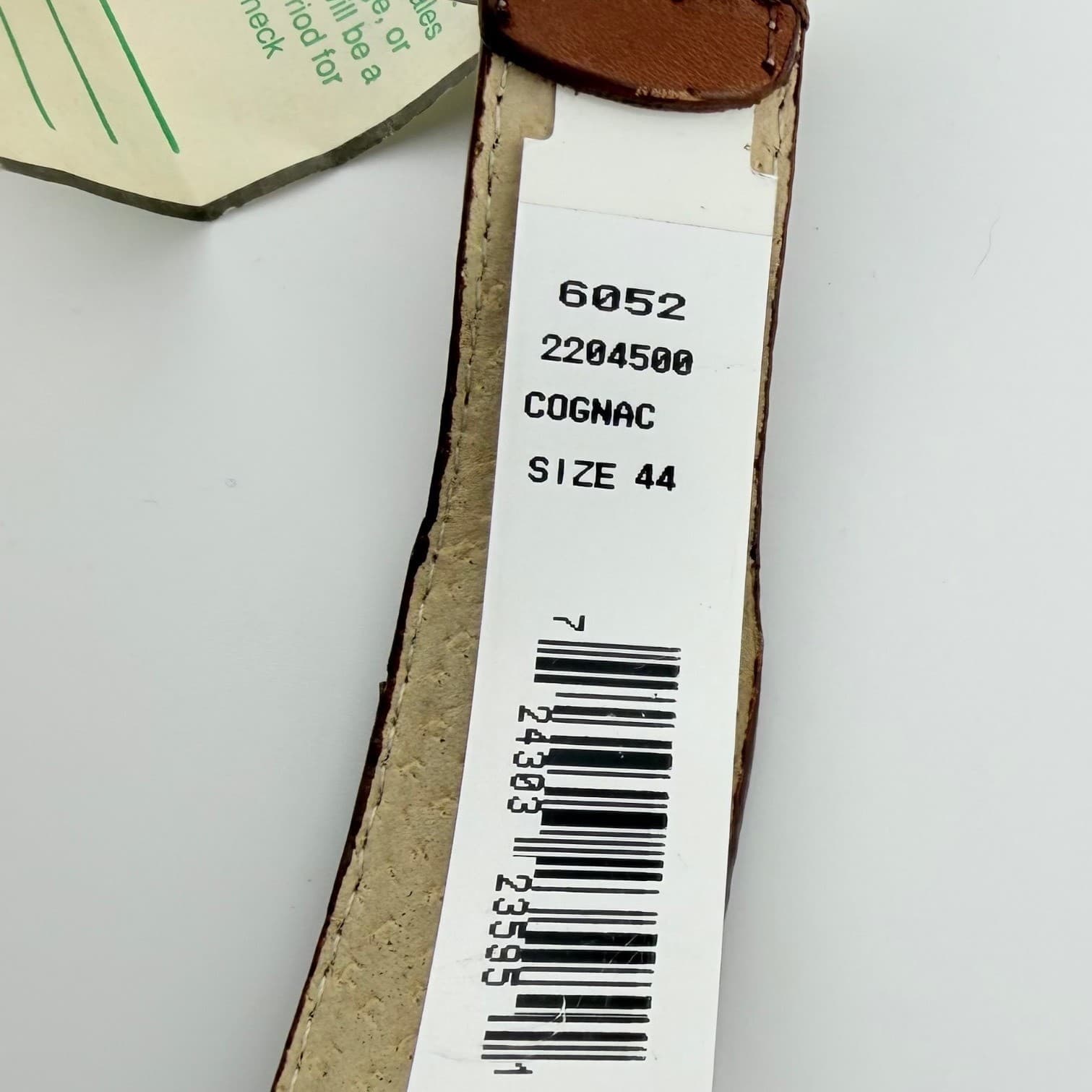 Bill Blass Belt Mens 44 Cognac Leather Western Silver Engraved Buckle New 50in - Thumbnail 6
