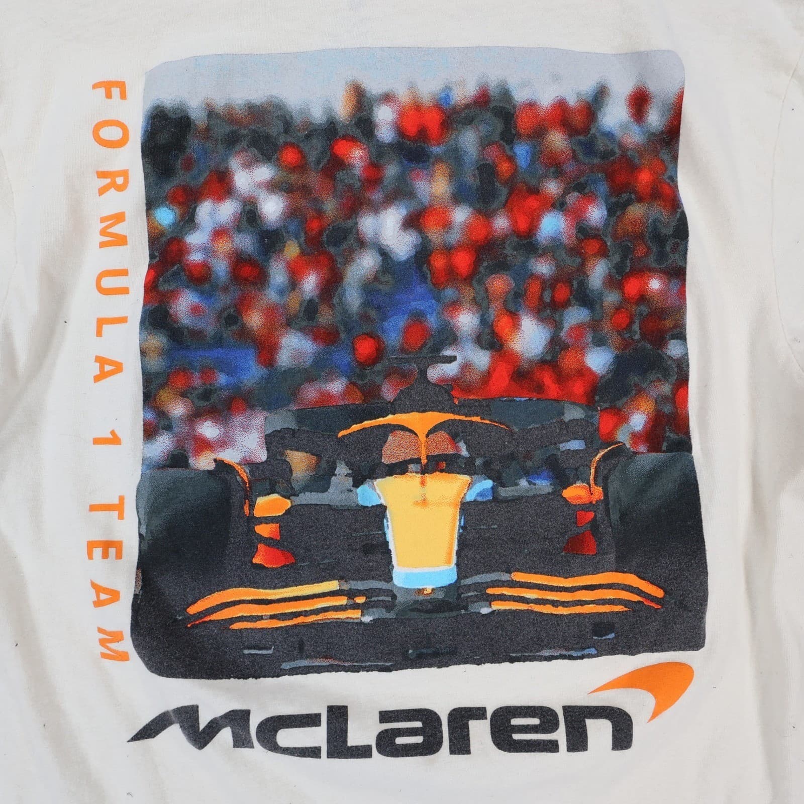 McLaren T Shirt Mens Small White Excellent Formula 1 Racing Graphic Tee - Thumbnail 8