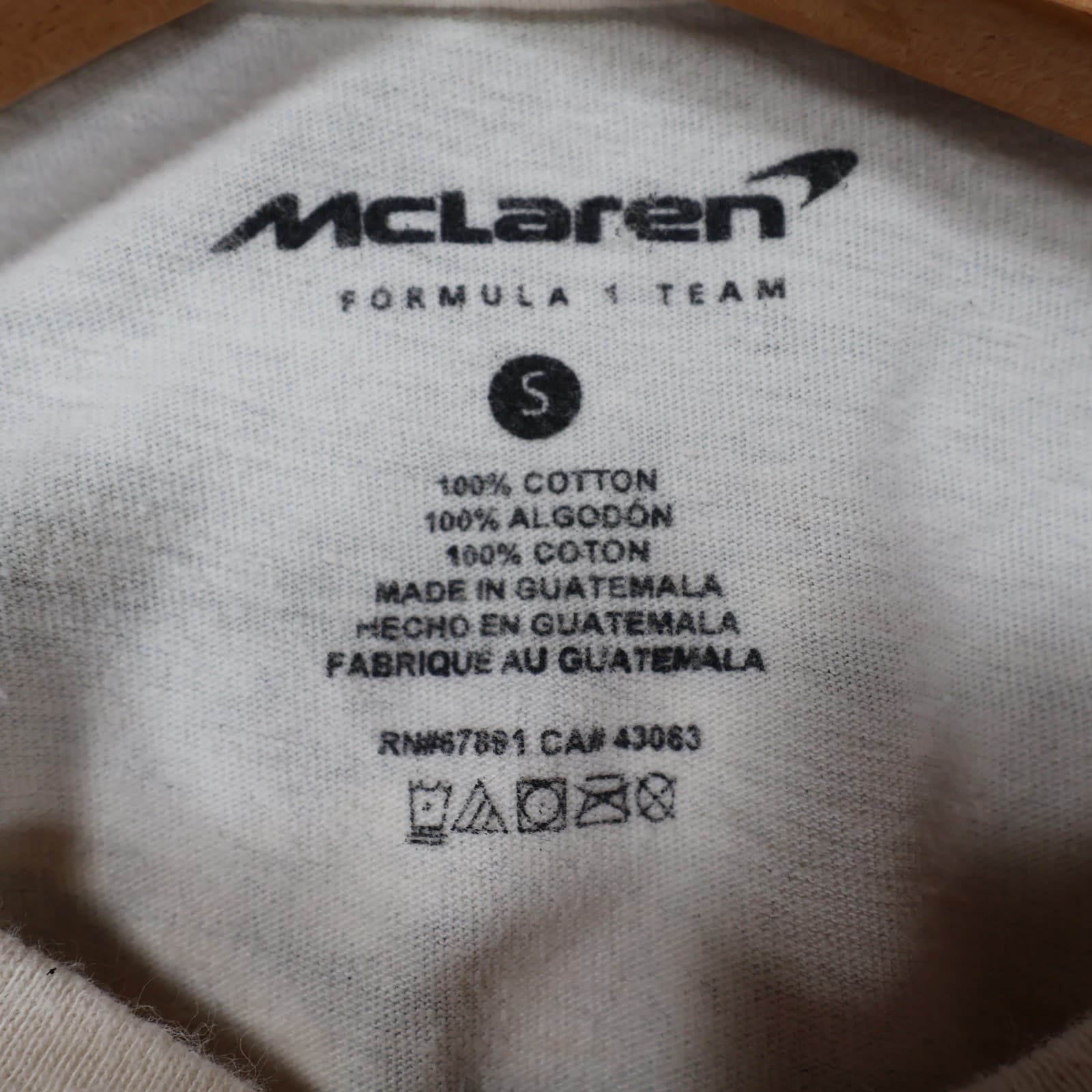 McLaren T Shirt Mens Small White Excellent Formula 1 Racing Graphic Tee - Thumbnail 7