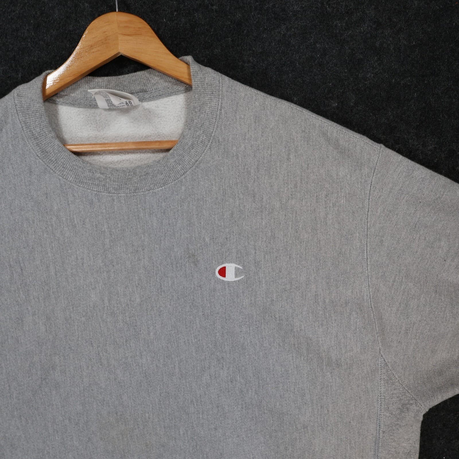 Champion Reverse Weave Sweatshirt Mens XL Grey Excellent GF70 Pullover - Thumbnail 9