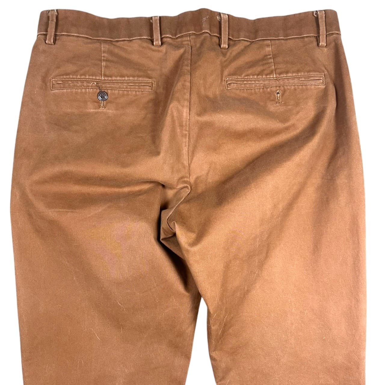 GAP Mens 34x30 Burnt Orange Slim Chino Pants - Thumbnail 6