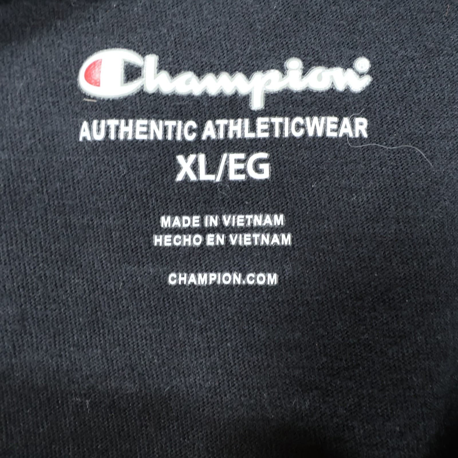 Champion T Shirt Mens XL Black Excellent Script Logo Graphic Tee - Thumbnail 7
