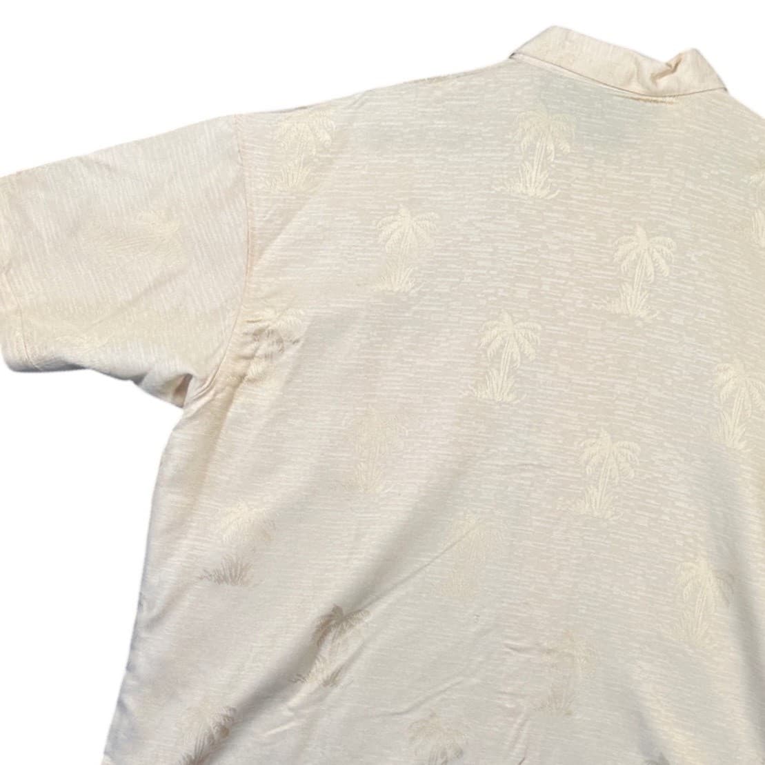 Rick's Cafe Men's Tropical Palm Tree Print Short Sleeve Button Up Shirt XXL - Thumbnail 5