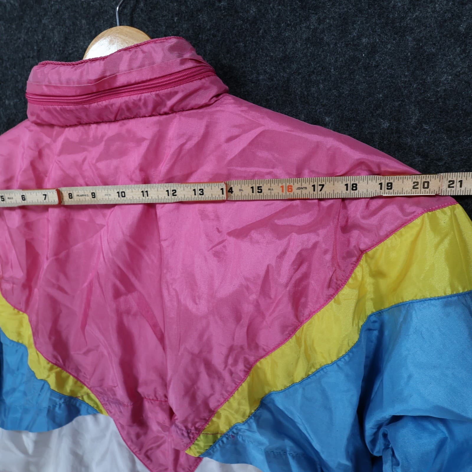 Adidas Windbreaker Womens Medium Colorblock Excellent Vintage 1/4 Zip Pullover - Thumbnail 6