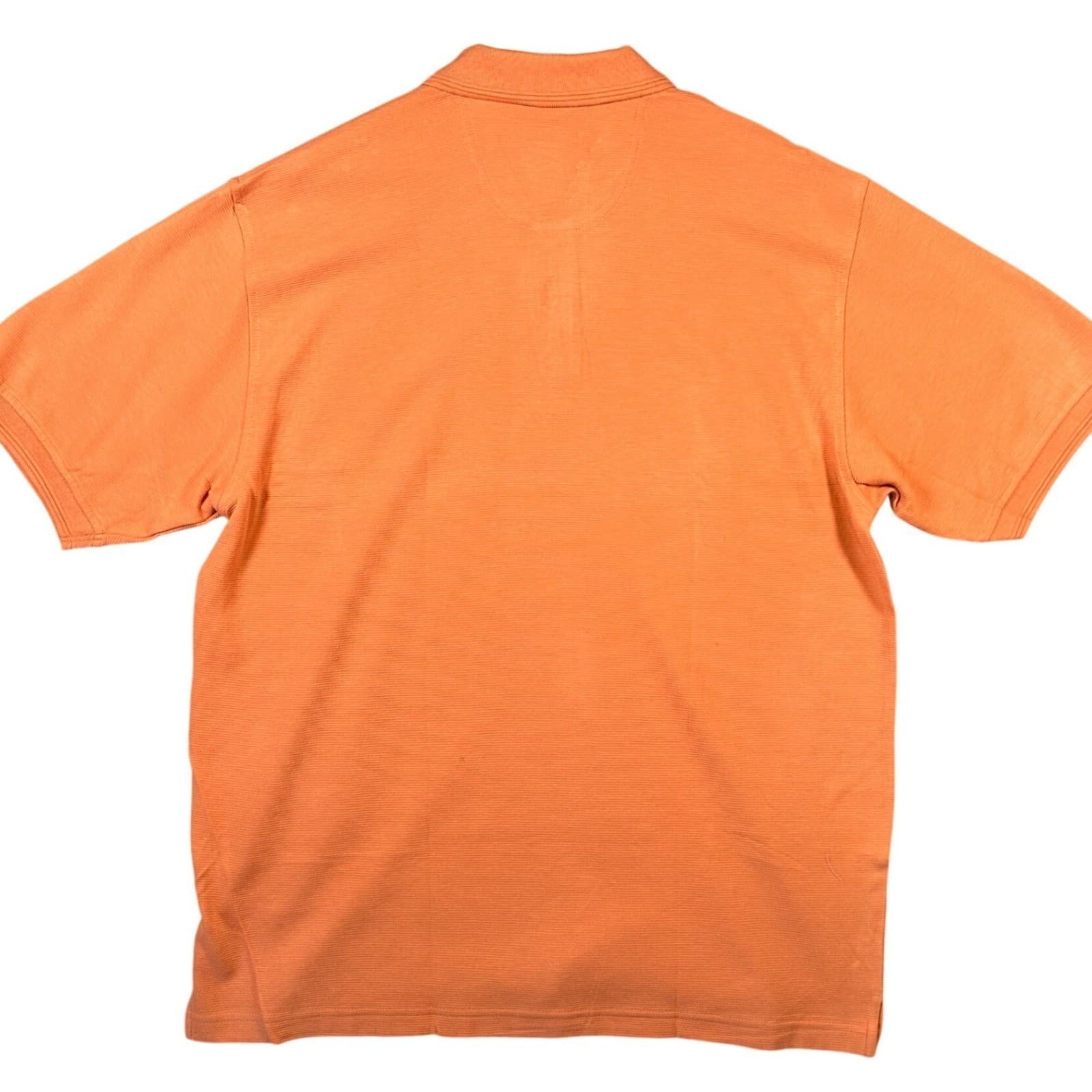 Van Heusen Men's Orange Easy Care Cotton Polo Shirt XL - Thumbnail 2