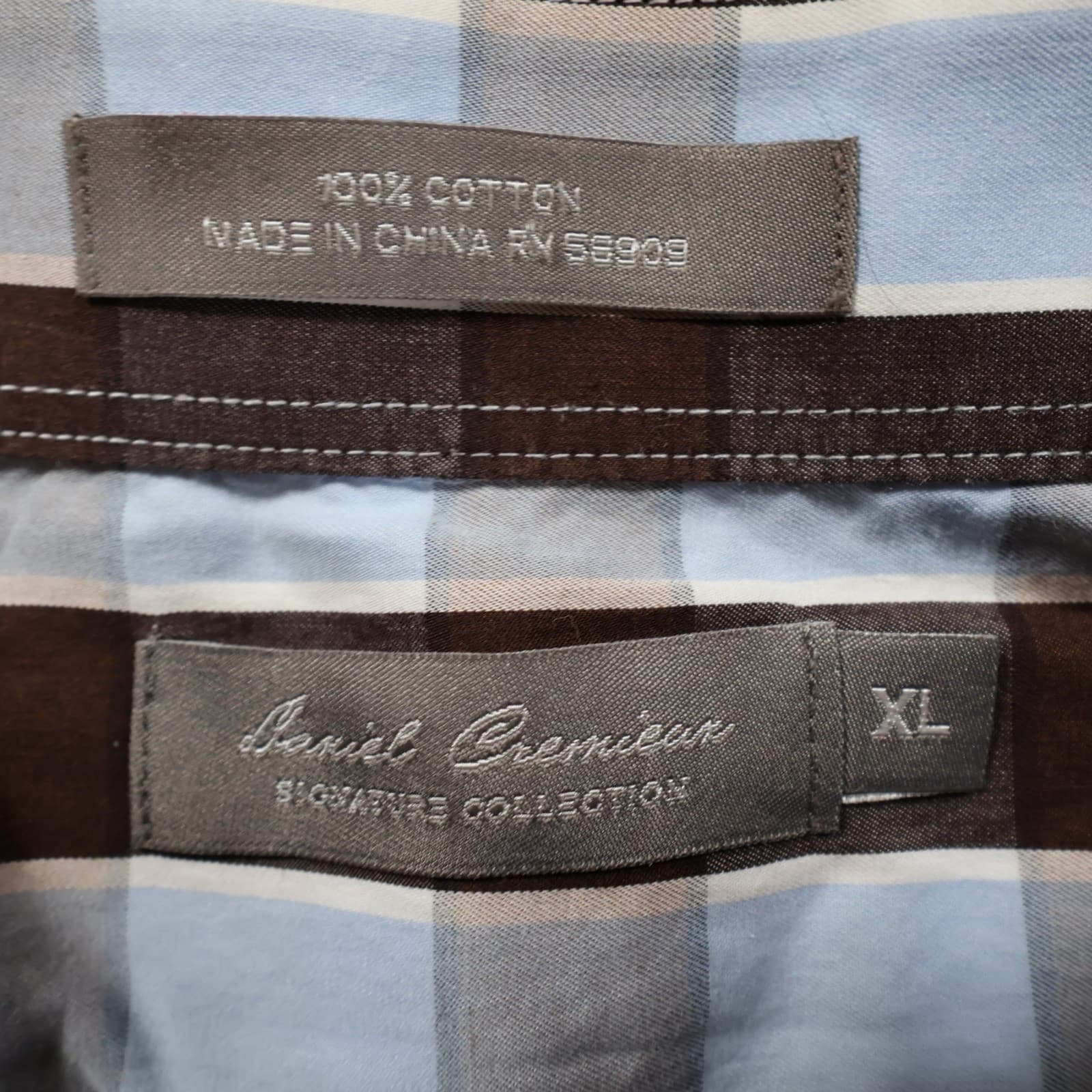 Daniel Cremieux Button Up Mens XL Brown Excellent Signature Collection - Thumbnail 7