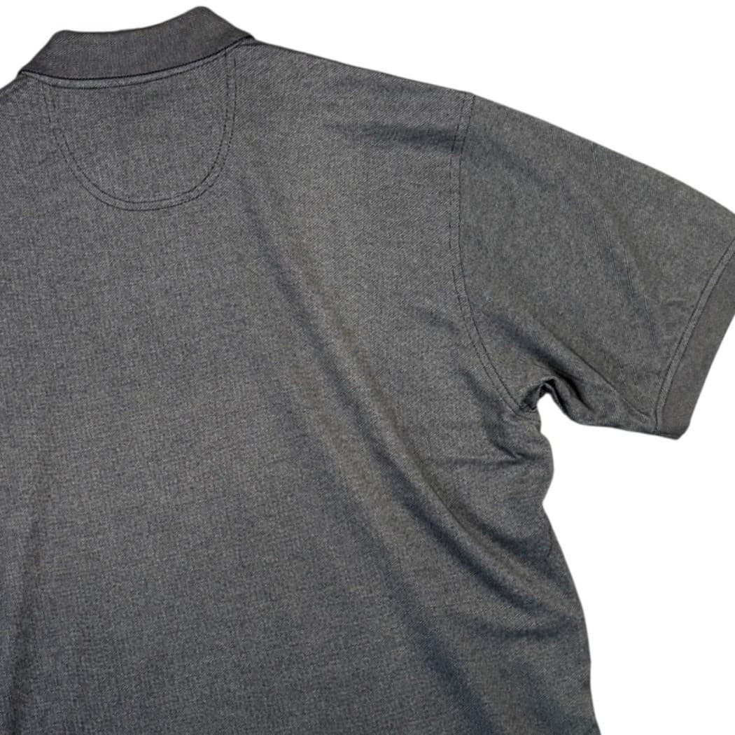 Van Heusen Men Micro Pima Short Sleeve Polo Shirt Gray XL - Thumbnail 4